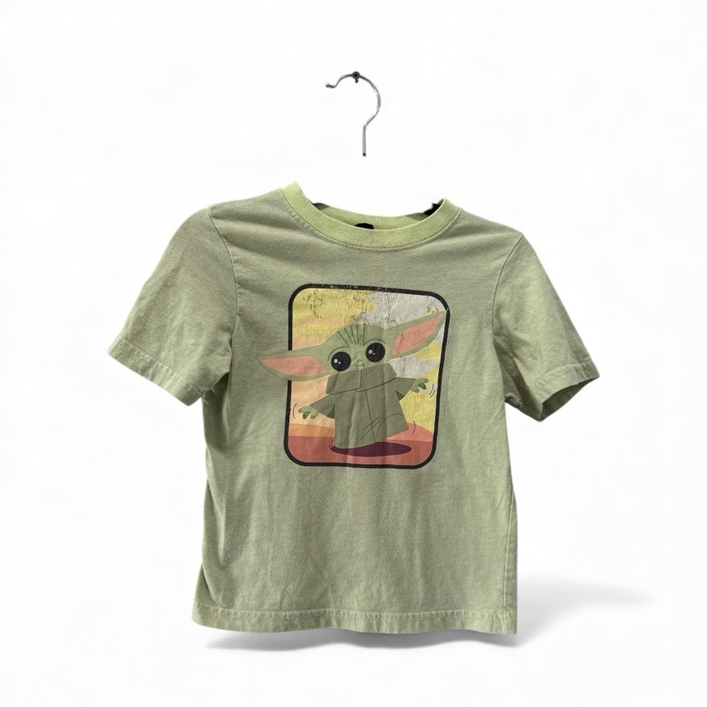 Green Kids T-Shirt with Character Print